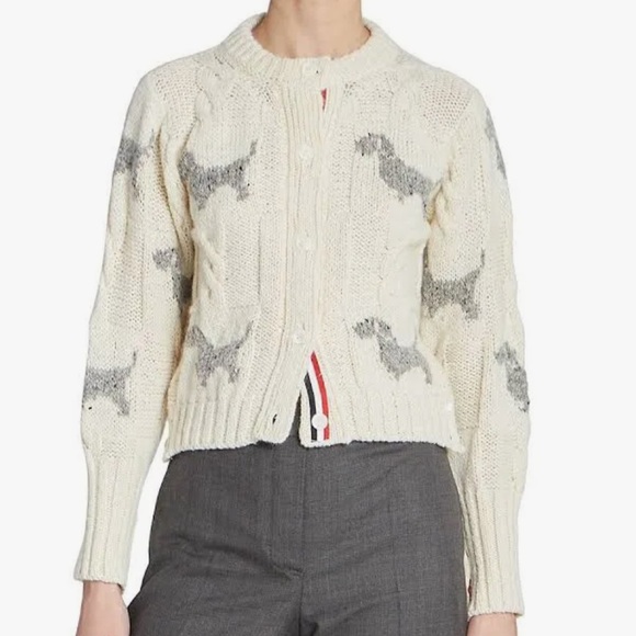 Thom Browne Hector Cable-Knit Cardigan Authentic - Picture 8 of 14